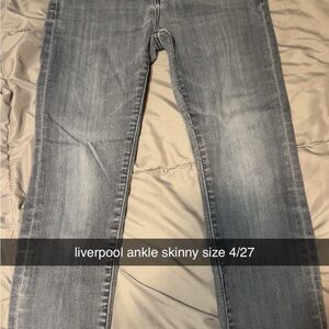 Liverpool Light Blue Ankle Skinny Jeans
